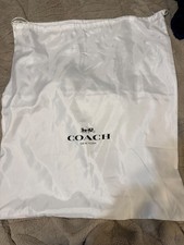 COACH Drawstring Dust Bag White Dust Cover X Large 24x29 Stagcoach FREE SHIPPING