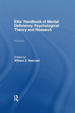 Ellis' Handbook of Mental Deficiency, Psychological The -  NEW William E. Macl 2