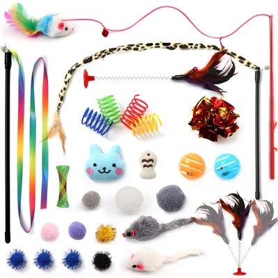PietyPet Kitten Toys Cat Assortments, 26 Packs toys wands 26pcs 