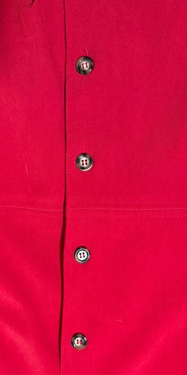 Talbots Red Button Up Stretch Collard Jacket Wome… - image 7