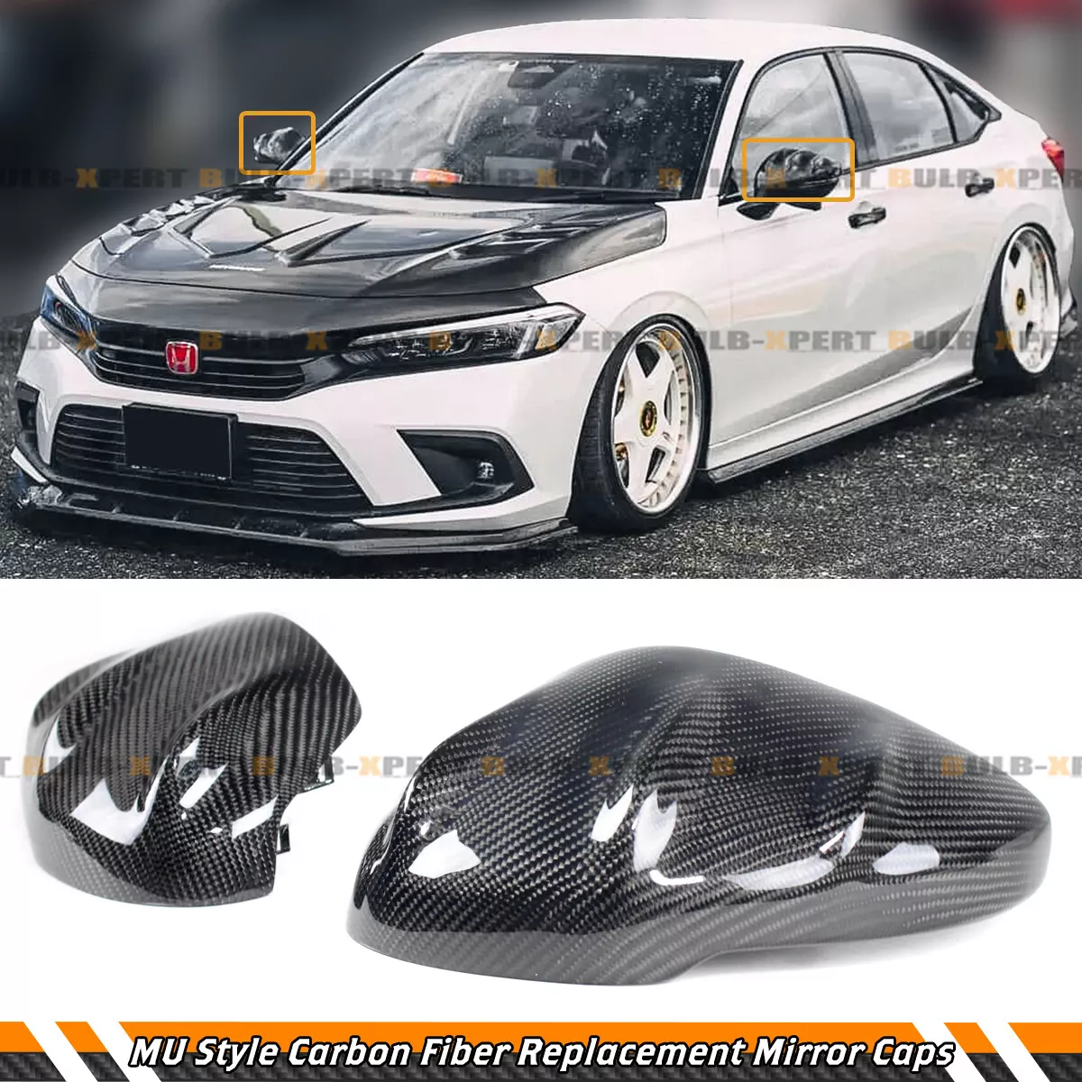 Carbon fiber mirror caps 10th gen civic deals
