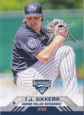 2022 Hudson Valley Renegades TJ Sikkema RC Rookie NY Yankees