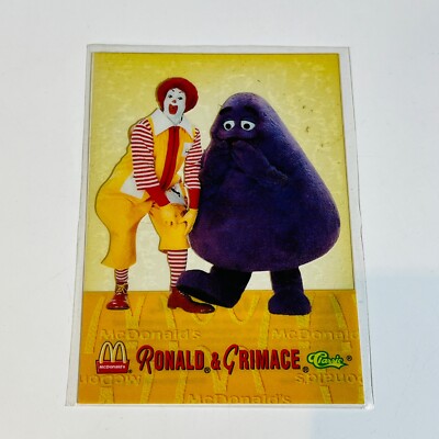 1996 McDonalds Assets Sammelkarten Cels Ronald & Grimasse #mc8