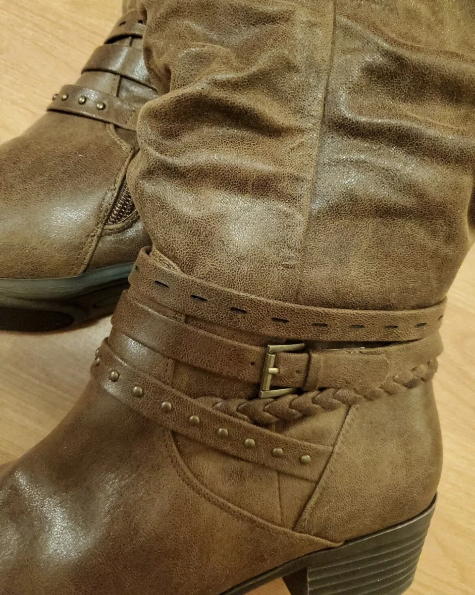 Yuu boots shop wide calf