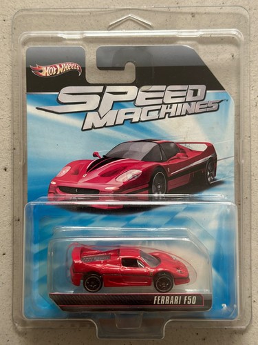 2011 Hot Wheels Speed Machines FERRARI F50 ERROR with Protector - Picture 2 of 3