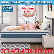 Image of Mattress Pocket Sprung Memory Foam Mattresses 6FT 4FT 5FT Single Double King Box