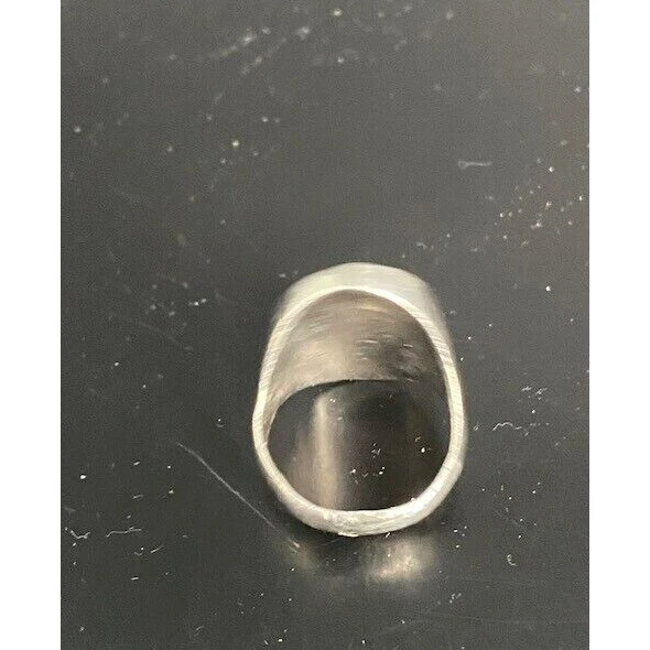 Anillo grande de plata de ley 925 para hombre Malacht y madreperla talla 11,75 Sky Foto 4 de 4