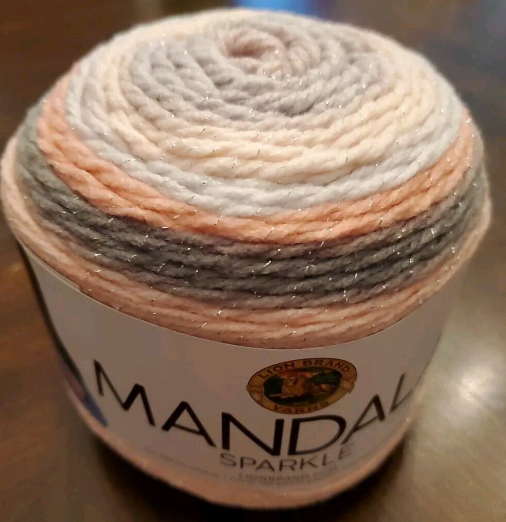 Lion Brand Mandala Sparkle Yarn Nova Cake