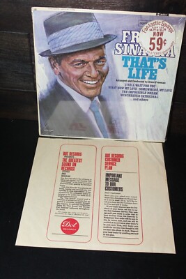 Frank Sinatra That's Life 12'' Vinyl LP F1020 Reprise Original Shrink Near Mint