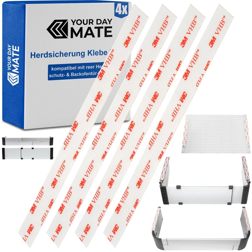 YOUR DAY MATE Herdschutzgitter Ersatz Klebe Pads kompatibel mit reer Basic, Premium, XL Gitter
