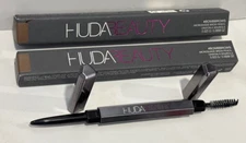 2 Huda Beauty #BOMBBROWS Microshadr Brow Pencil 4 Light Brown 0.008 oz