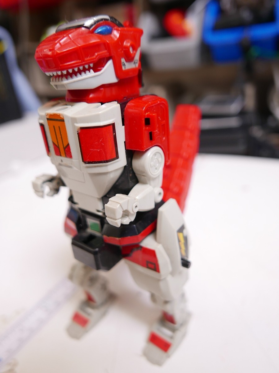 レトロ1991年BANDAI龍虎大激突！ Vintage 1991 Bandai Power Rangers MMPR Red Tyrannosaurus T-Rex