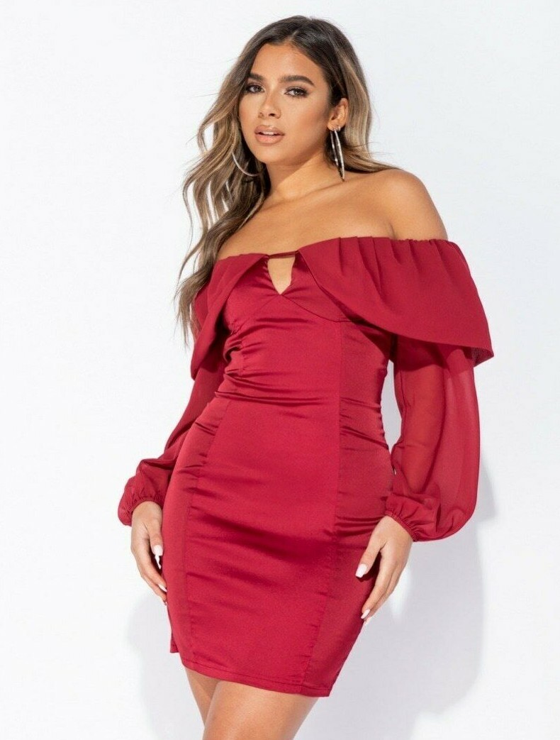 off the shoulder silk mini dress Silk Jacquard Off Shoulder Mini Dress | Nava by Maryanaz