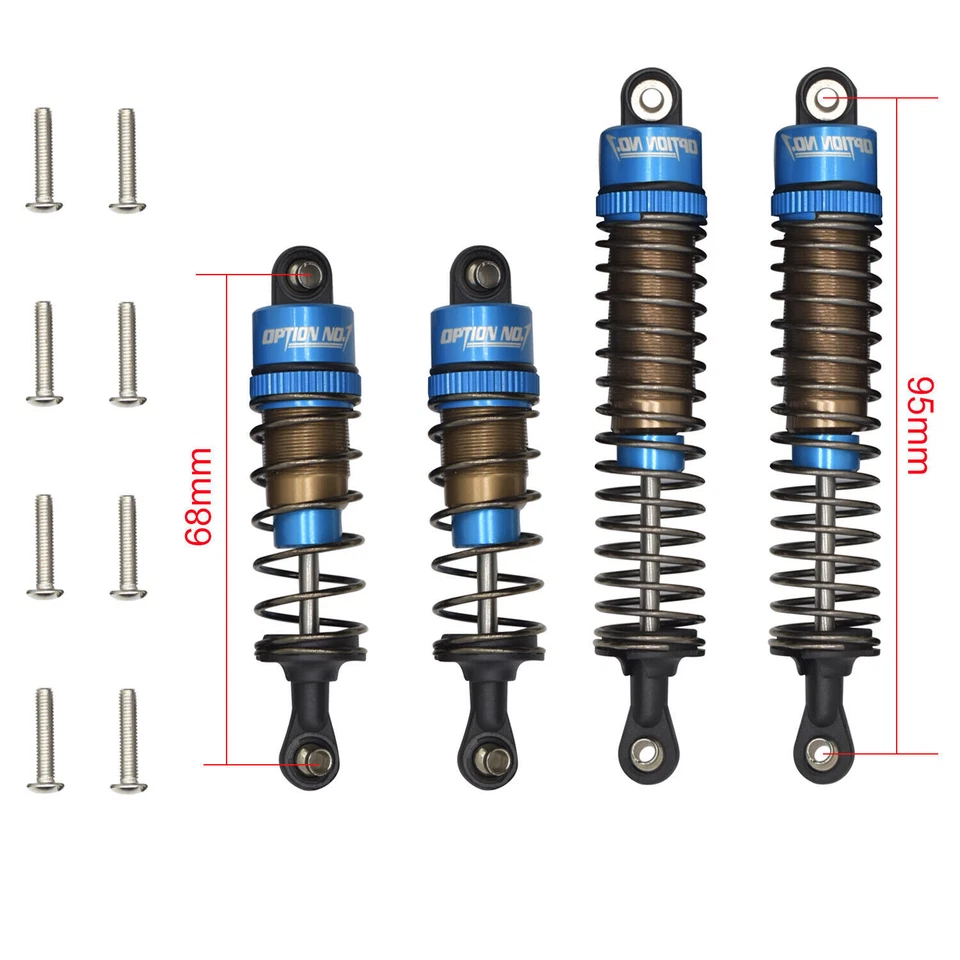 Aluminium Oil Front/Rear Damper Shocks Absorber Für Tamiya DT-03/DT-02/TT-02B - Bild 2 von 4