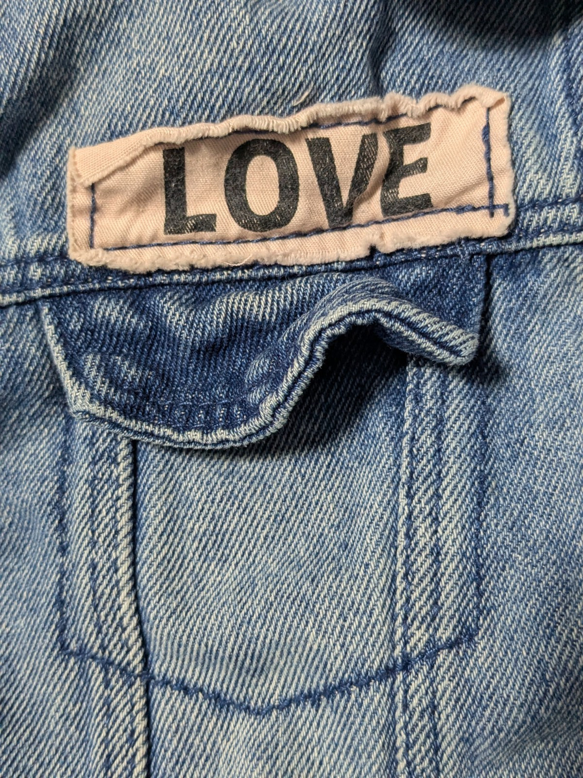 ZARA BABY GIRL x PINK PANTHER Toddlers 3/4 Removable Terry Hood Denim Jacket thumbnail 6