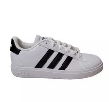 Unisex Kids adidas GRAND COURT 2.0 K Shoe GW6511 Color White/Black New 10