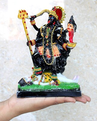Resin Kaali MATA Kali Maa Murti Idol Statue Sculpture (8.5'' inches) Multicolor