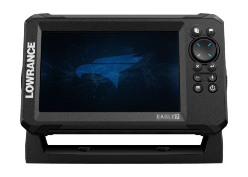 LOWRANCE EAGLE 7 SPLITSHOT ECHO SOUNDER FISH FINDER GPS SEA LAKE TOWING A0654 - Picture 4 of 6