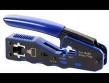 RJ45 Crimp Tool for End Pass Through Cutter Cat6 Cat5 Cat5e 8P8C Plugs Connector