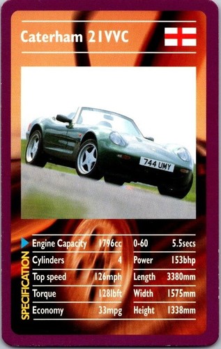 2002 Top Trumps/Wining Moves SPORTS CARS (you pick) USED cards Free Shipping - Picture 22 of 31