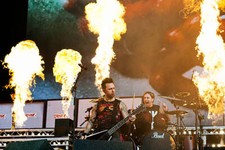Frontman Matthew Tuck drummer Michael Thomas of Welsh metalcore gr- Old Photo 9