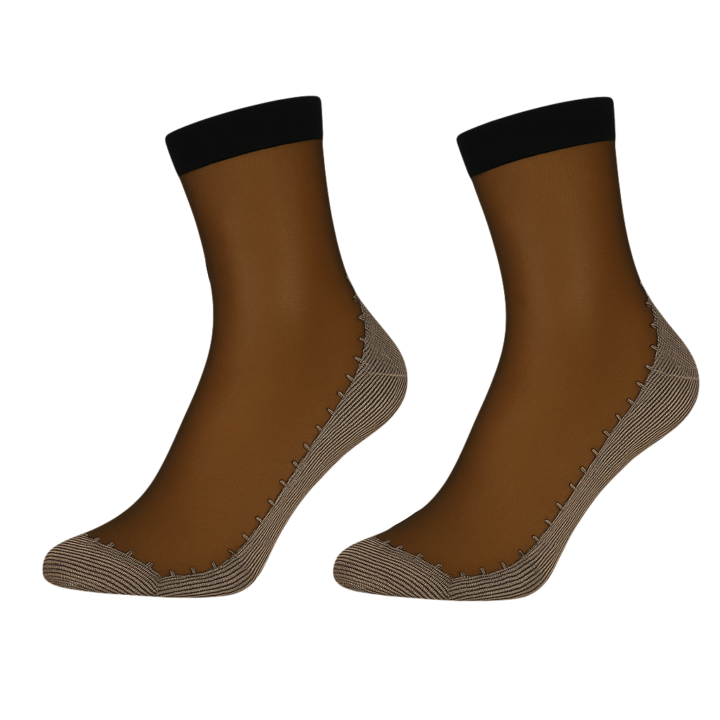 SAOLA Confezione 3 Calzini Donna Trasparenti alla Caviglia Antiscivolo Grip Suola Imbottita