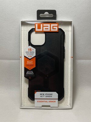 UAG Essential Armor Case for Apple iPhone 15 Plus (6.7'')(NOT PRO)- Black!