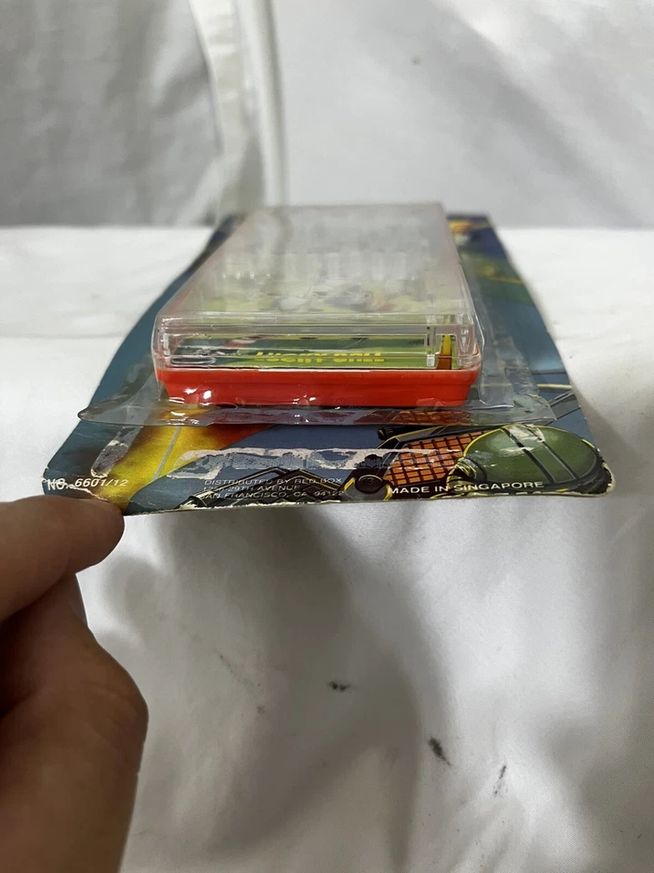 Редкая ВИНТАЖНАЯ тематическая игра в пинбол Redbox MINI-MATE BASEBALL новая в коробке (сломанная печать) - Изображение 3 из 3