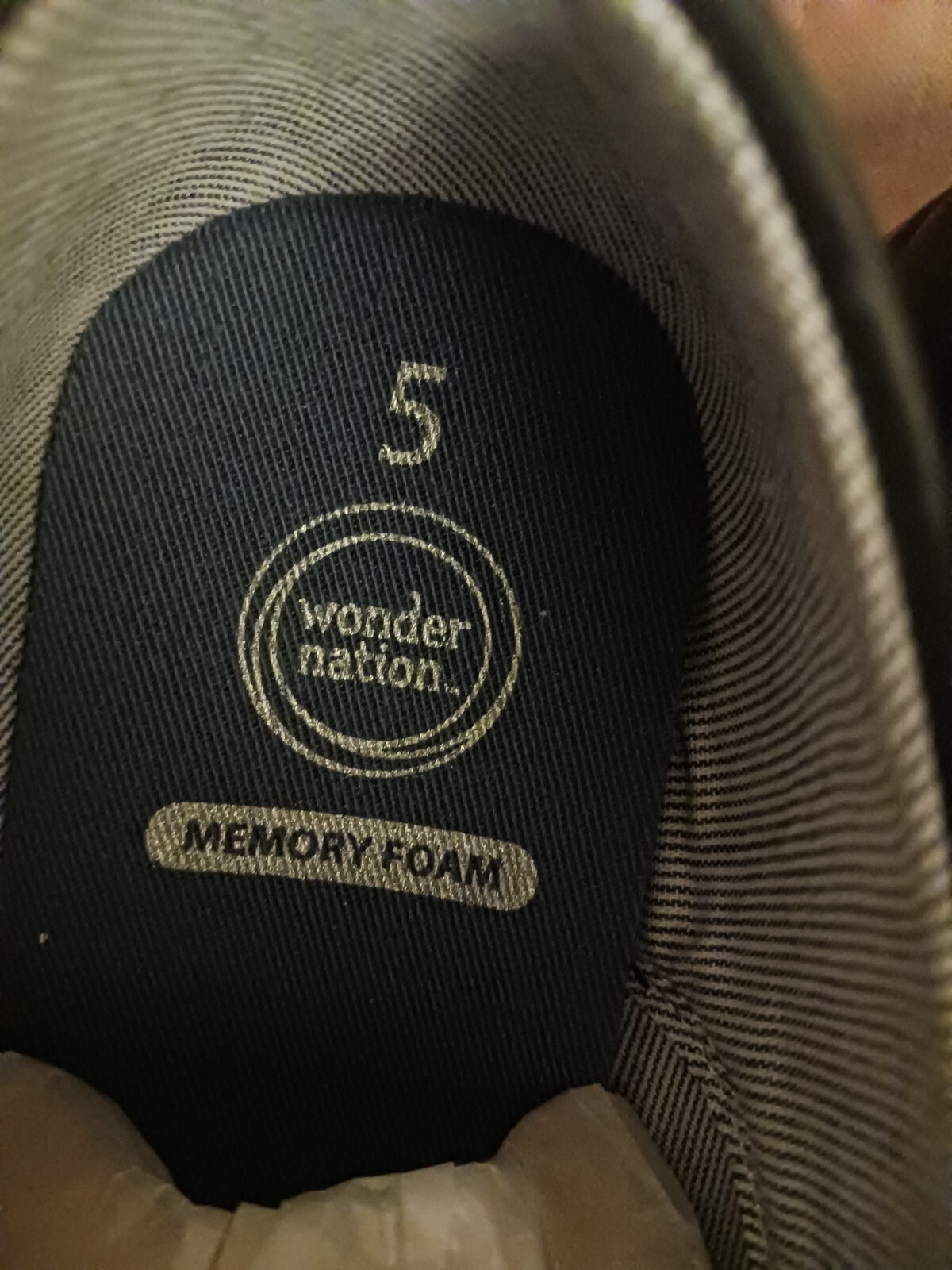 SAOLA wonder nation boys casual nero oxford taglia 5 con soletta memory foam