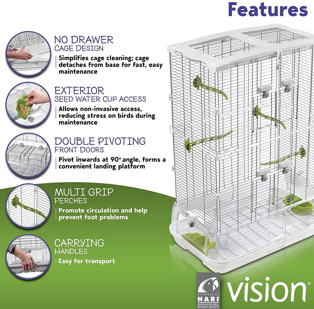 vision bird cage medium, grand bargain Save 57 available www