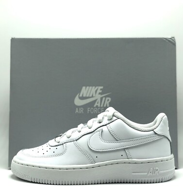 *NEW* Big Kids Nike Air Force 1 Low LE White/White/White (FV5951 111)  