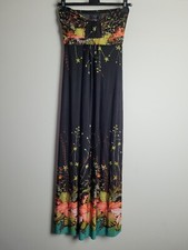 AX Paris Bandeau Maxi Dress Size 10 Black