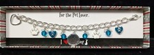 Pawsitively Spoiled NIB For The Pet Lover 5 Charm Beaded Bracelet Love Your Dog