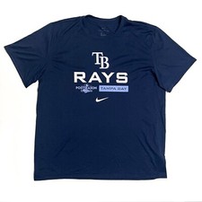Team Issued Tampa Bay Rays Garrett Cleavinger #60 2022 MLB Playoffs Shirt XL