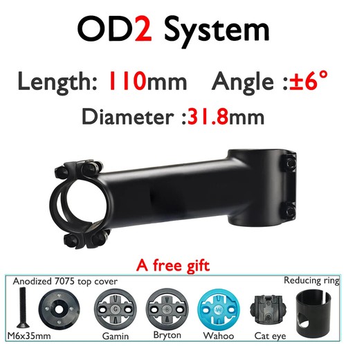 Road / Mountain Bike Carbon Stem 6° 12° 17° 60-120mm Fork Clamp Diameter 31.8mm - Picture 15 of 48