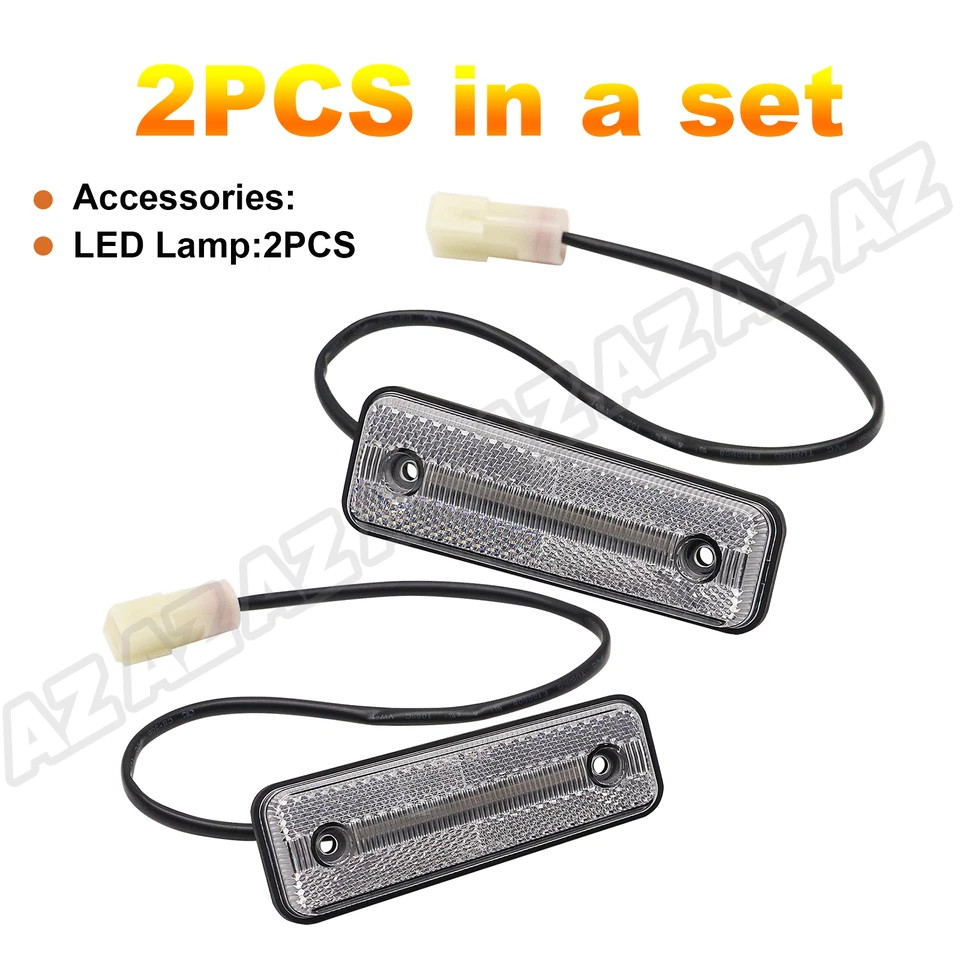 For Toyota Celica 1979-1981 Corona Pickup Front LED Side Marker Light Signal Foto 2 de 4