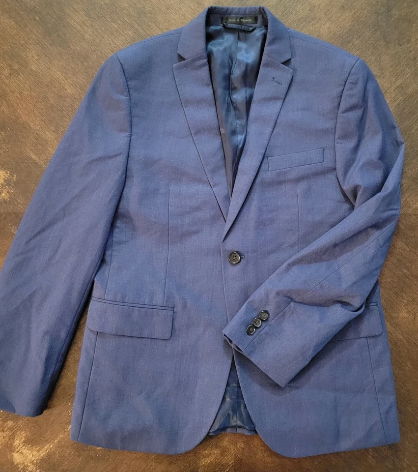 Traje Ralph Lauren Niños 18R (28x29) Azul 2 Piezas Blazer Pantalones Chaqueta Formal Pantalones Foto 2 de 4