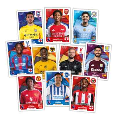 Panini Premier League 2025 TRANSFER UPDATES & Parallel Sticker 2024/25 U1 - U48