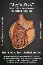 Colt King Cobra 2019-2024 Ltd Ed Mini Dragonscales/BD Stipple Inset "Low Rider"