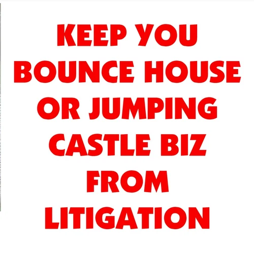 Jumping Castle Bounce House Amusement Legal -  Rental Agreement Disclaimer