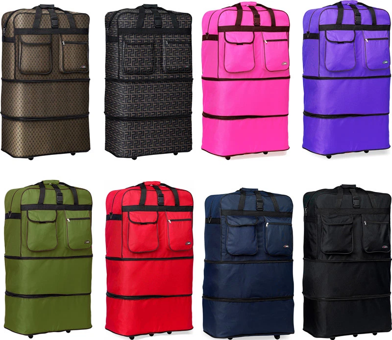 ROLITE 40" XXL Expandable Rolling Duffel Bag Wheeled Spinner Suitcase Luggage