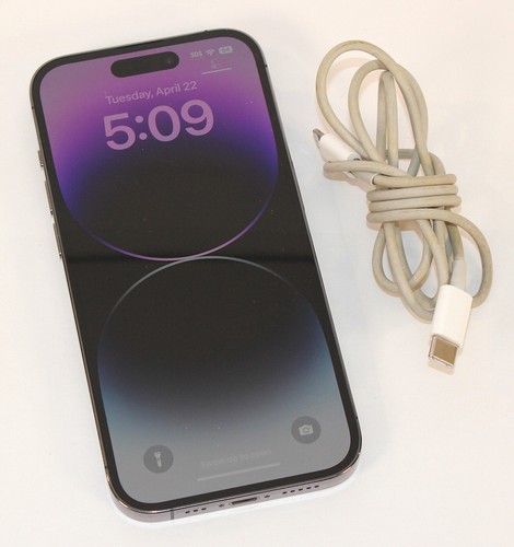Apple iPhone 14 Pro (128GB) - MQ0E3LL/A • Deep Purple • Unlocked • Exc - Picture 7 of 7
