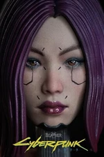 custom 1/6 Cyberpunk 2077 Song So Mi  head    Model for 12'' Action Figure