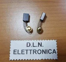 SPAZZOLE DI CARBONIO 2PZ X  SEGHETTI TRAPANI ELETTRICO 6,9x10,9x14,8 mm RICAMBI