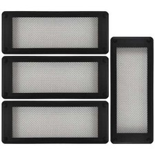 4 x Roshield Rodent Mouse & Insect Mesh Air Brick Vent Cover (Black, 254 x 102)