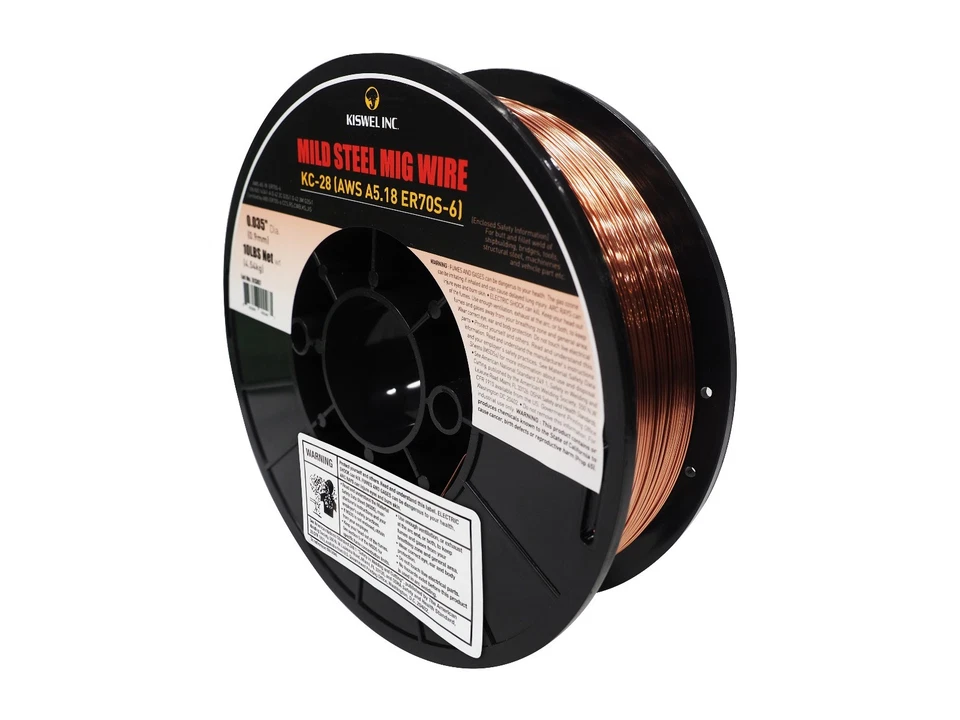 ER70S-6 0.035 in. Dia 10 lbs. Copper Coated Solid Wire (2 Rolls) - Image 4 of 4