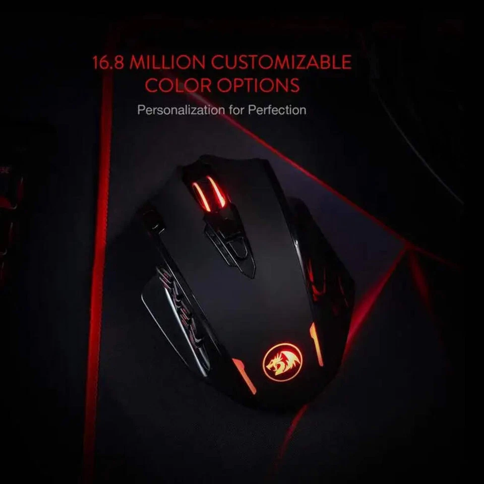 Redragon M913 RGB Gaming Mouse – 16K DPI, Wired/Wireless, 16 Programmable Button - Image 3 of 4