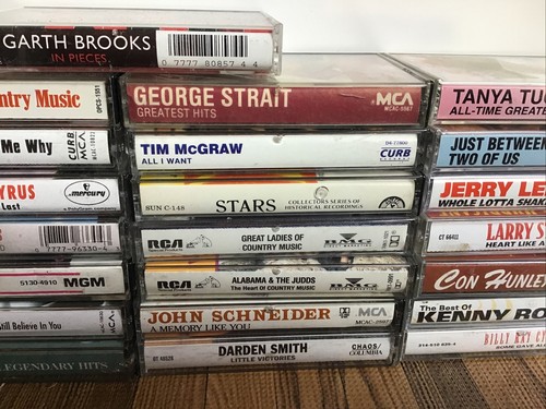 25x Country Cassette Tape Lot George Strait Garth Brooks Hank Jr Johnny Cash - Bild 4 von 5