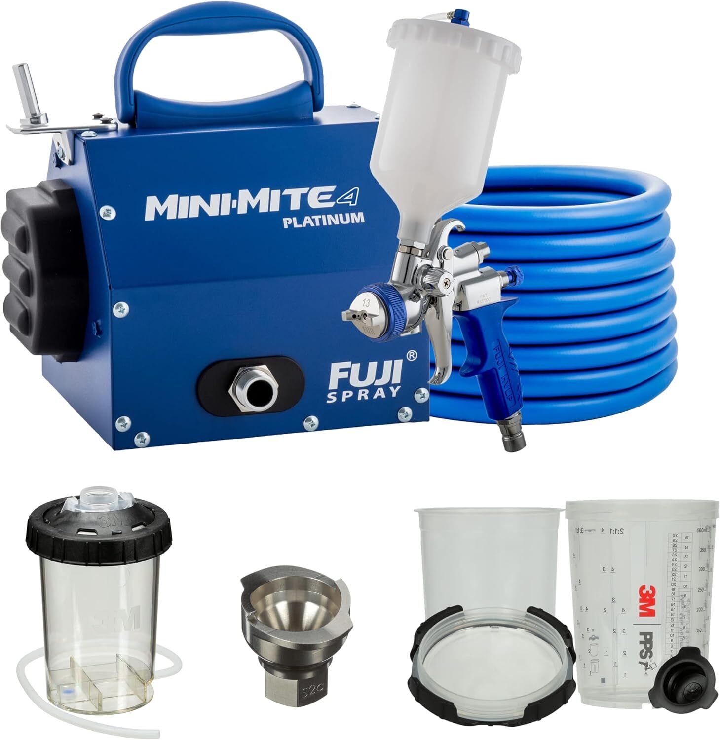 Распылительная система Fuji Spray Mini Mite 4 Platinum HVLP с комплектом 3 м PPS, емкость 28 унций