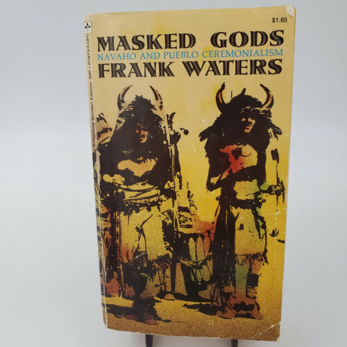 VTG Masked Gods Navaho and Pueblo Ceremonialism Waters 1970 1ST PB PRINT Ex-Lib - Photo 1/11